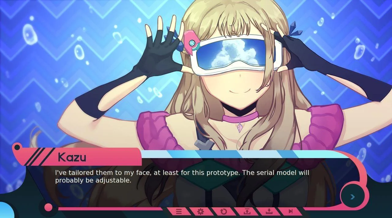 Warped Reality visual novel scene Steam