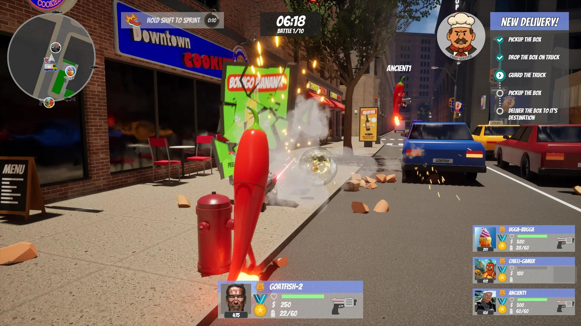 Battle Food Mania full controller solo and online modes Windows