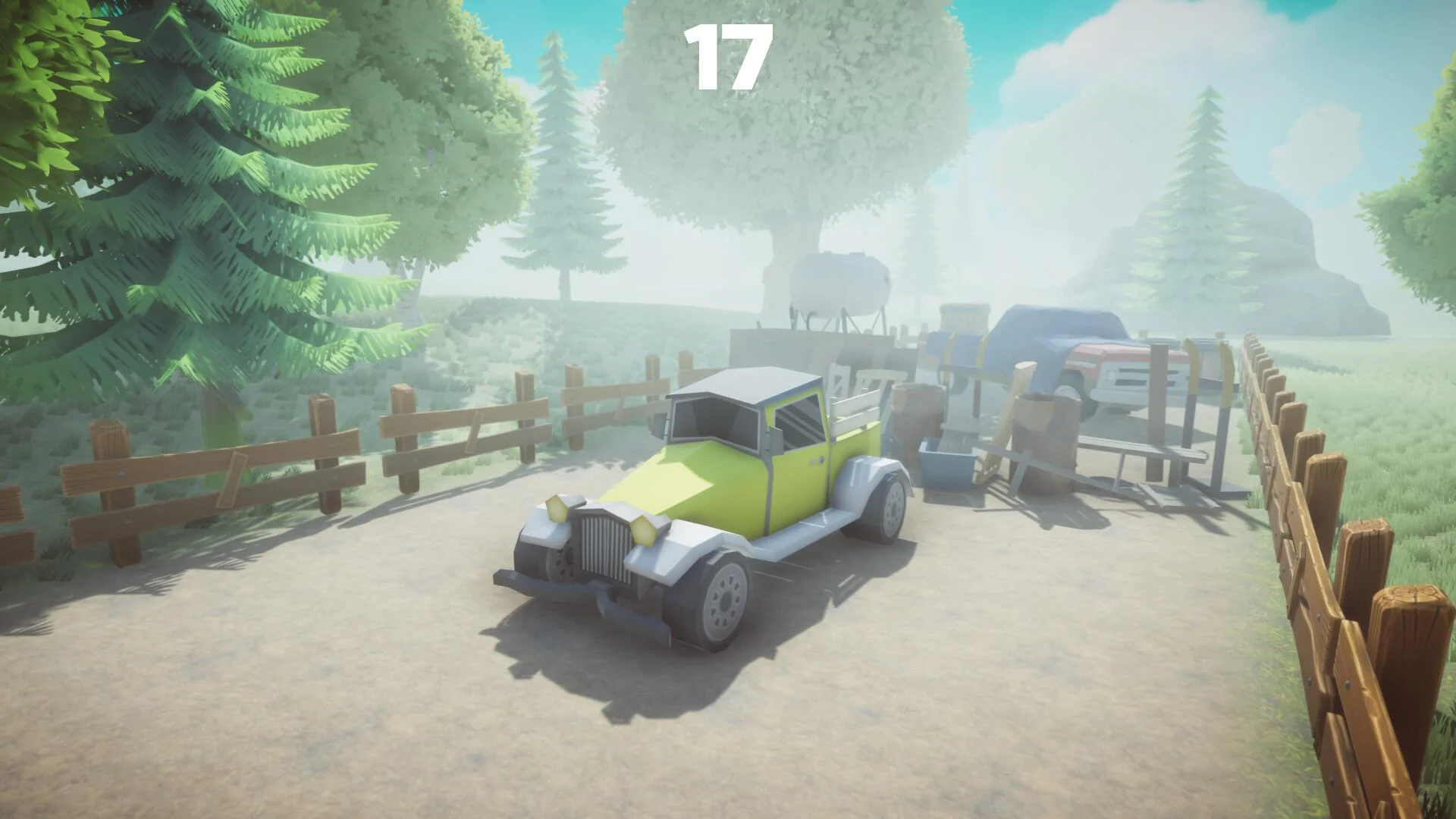 Farm Racing haystack enemies and falling crates toward the barn