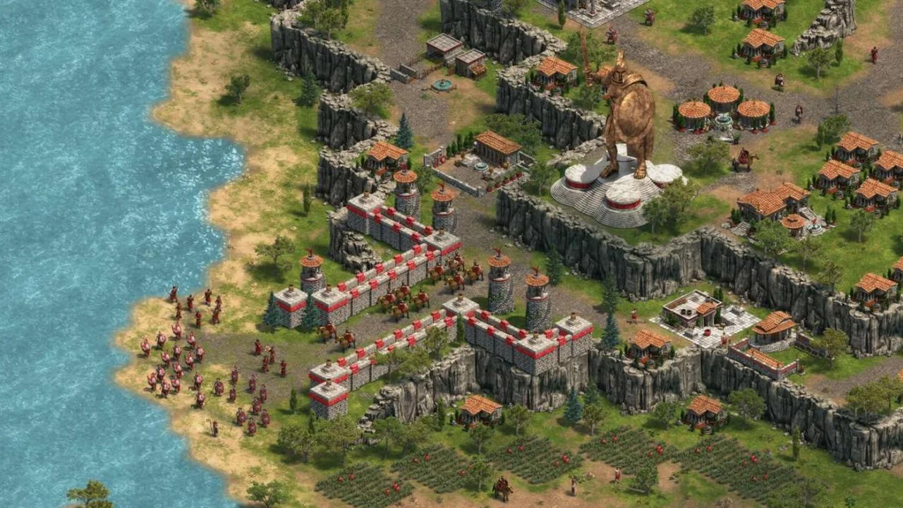 Age of Empires Definitive Edition village and economy