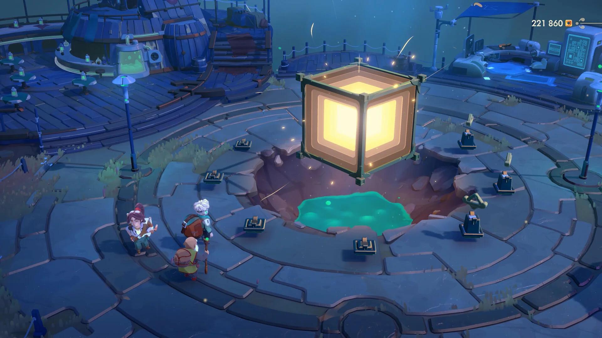 Moonlighter 2 The Endless Vault Steam cover, Will behind the shop counter in Tresna