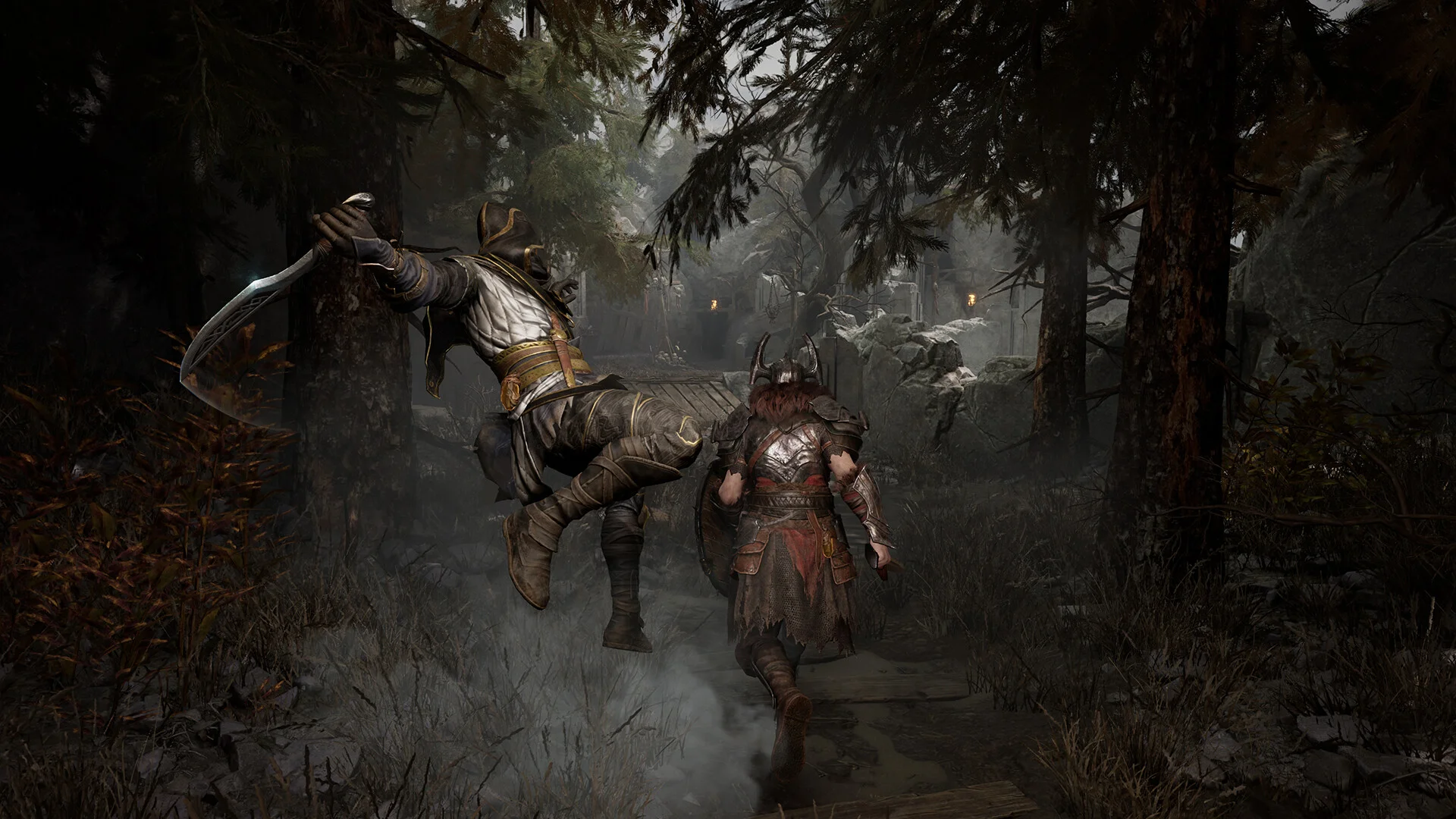 Mistfall Hunter Gyldhunter fighting through mist to extract loot