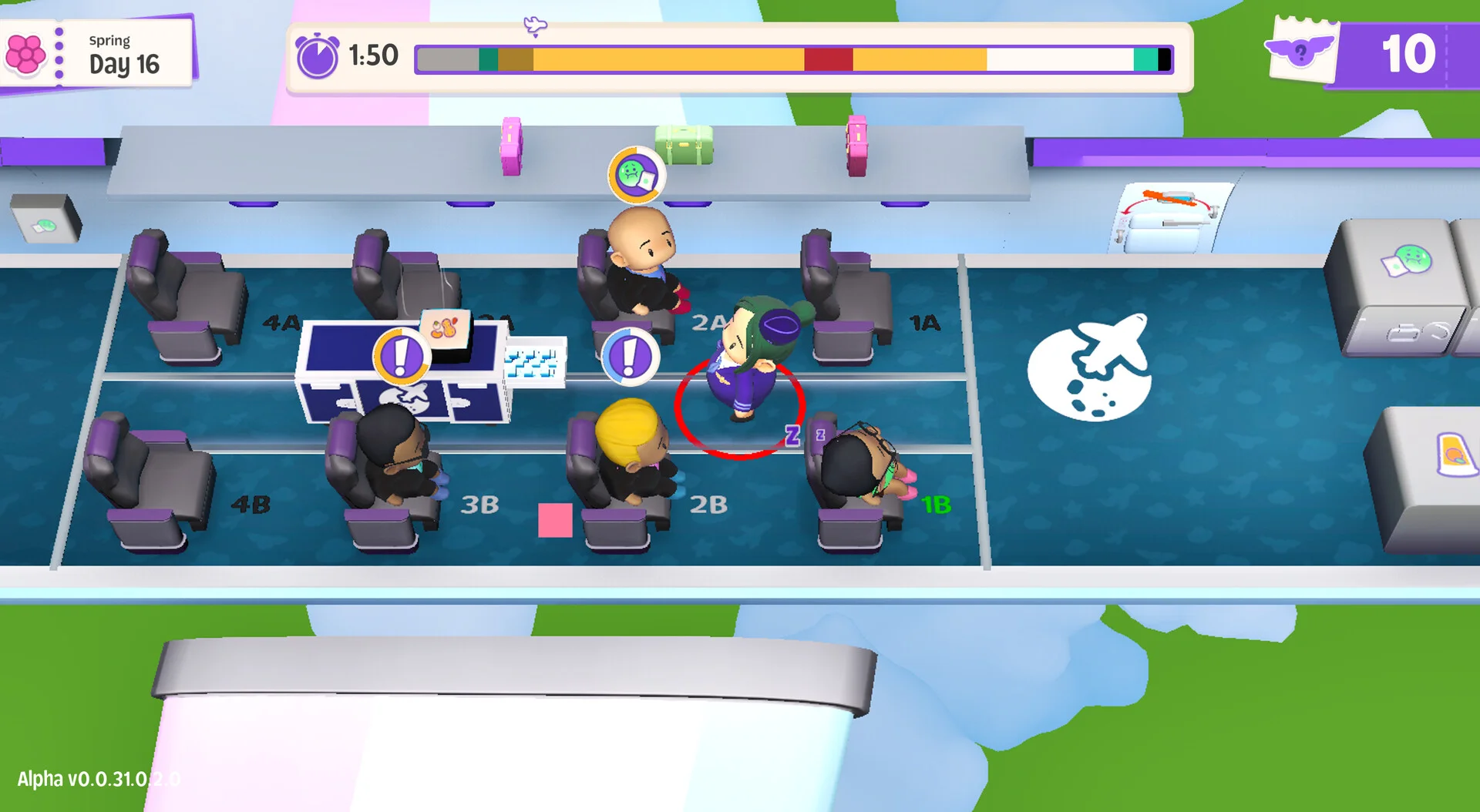 Uh Oh Airlines serving drinks screenshot