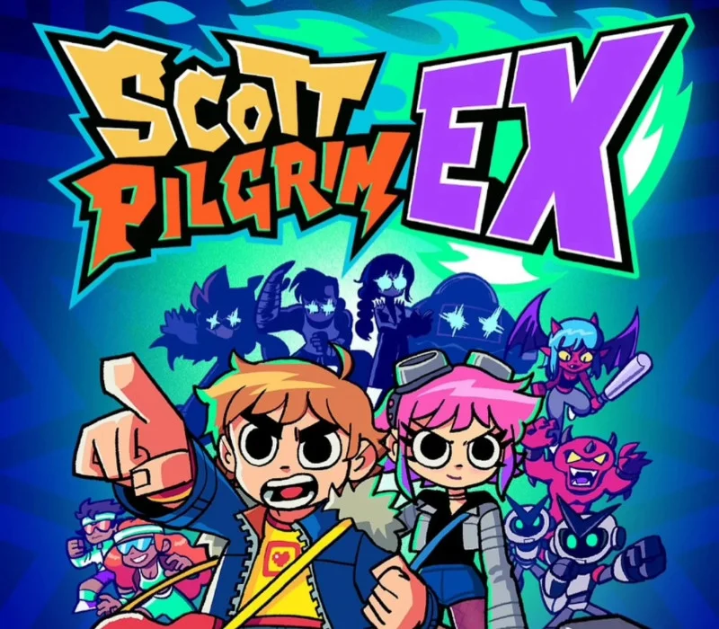 Scott Pilgrim EX PlayStation US cover with Scott and Ramona