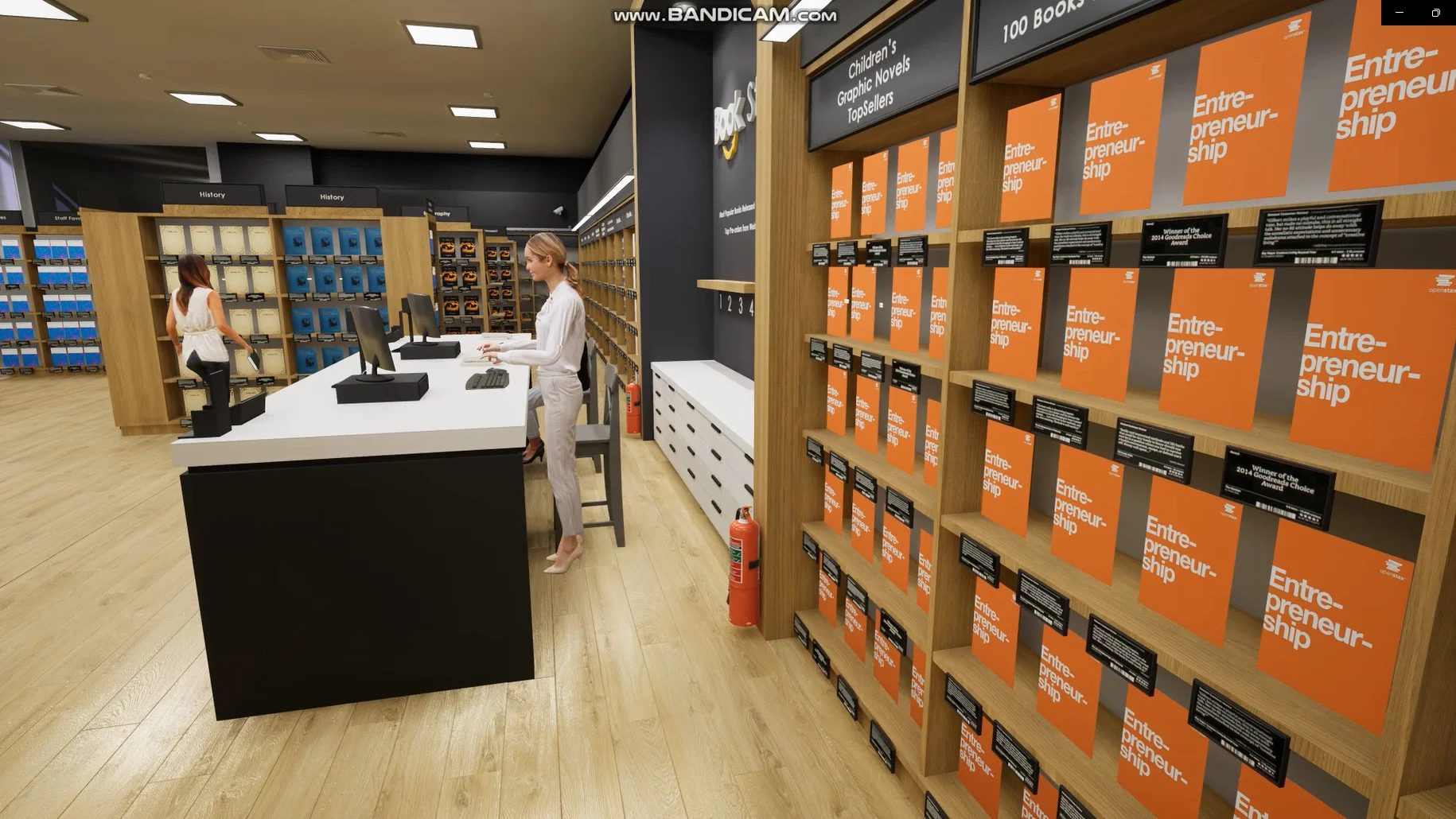 BookStore Simulator summoned shop assistant