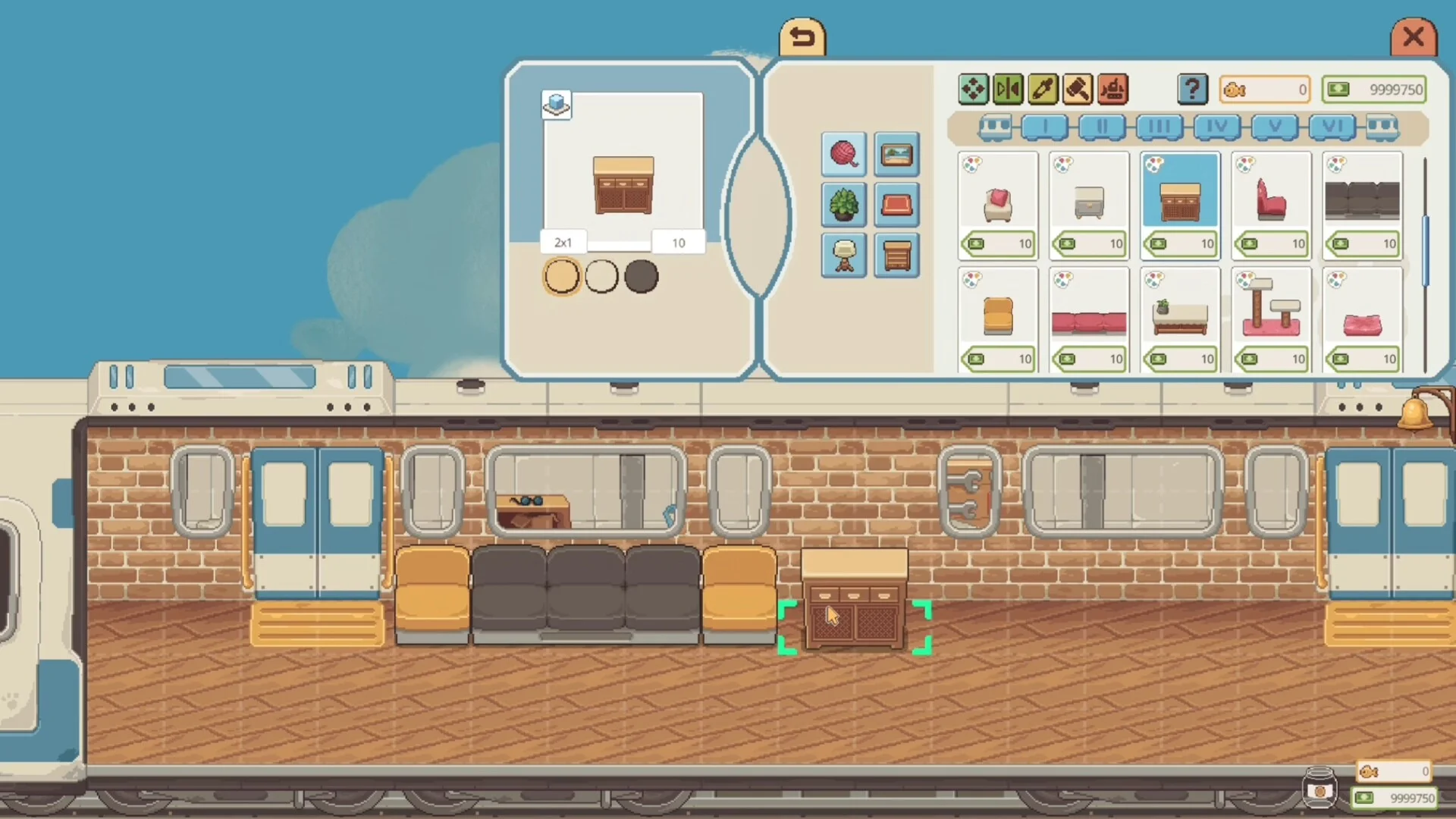 Neko Station furniture screenshot