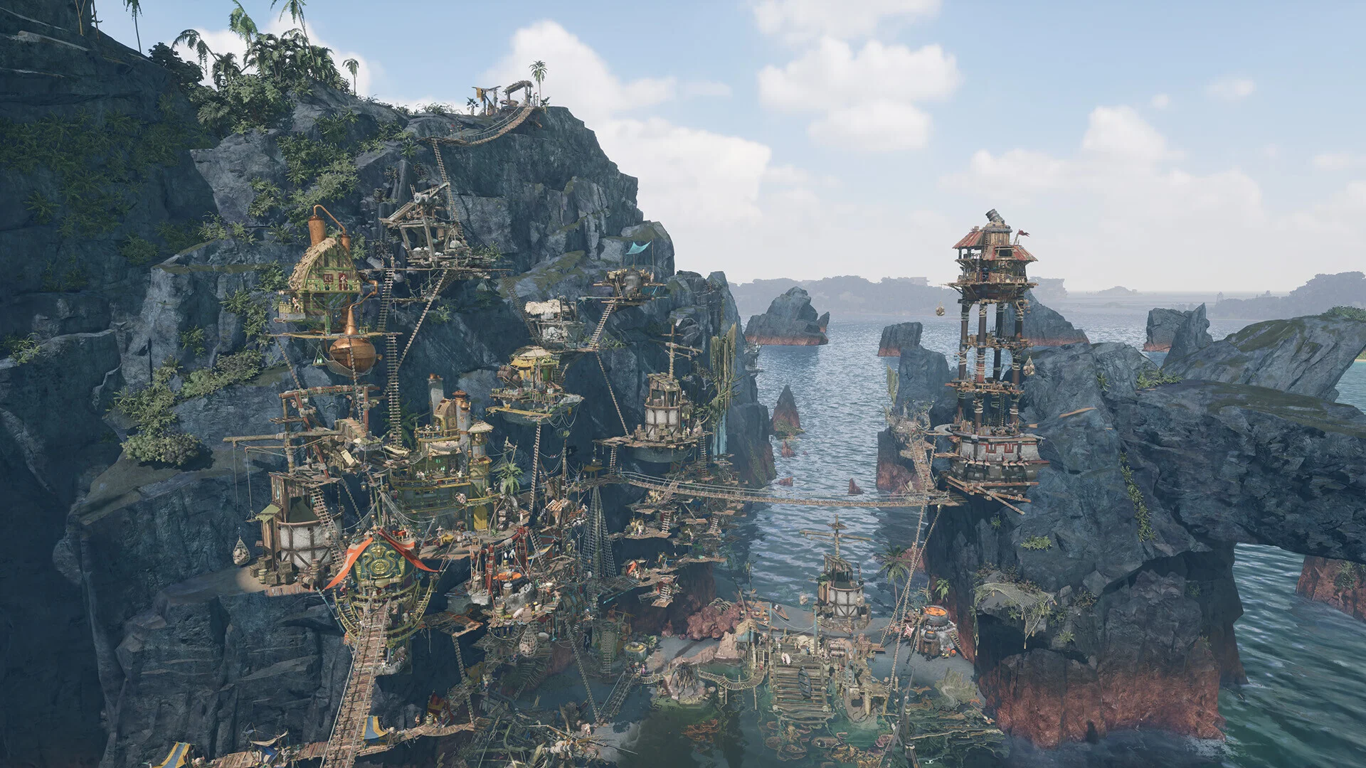 Corsair Cove production chain from ale barrels to cannons