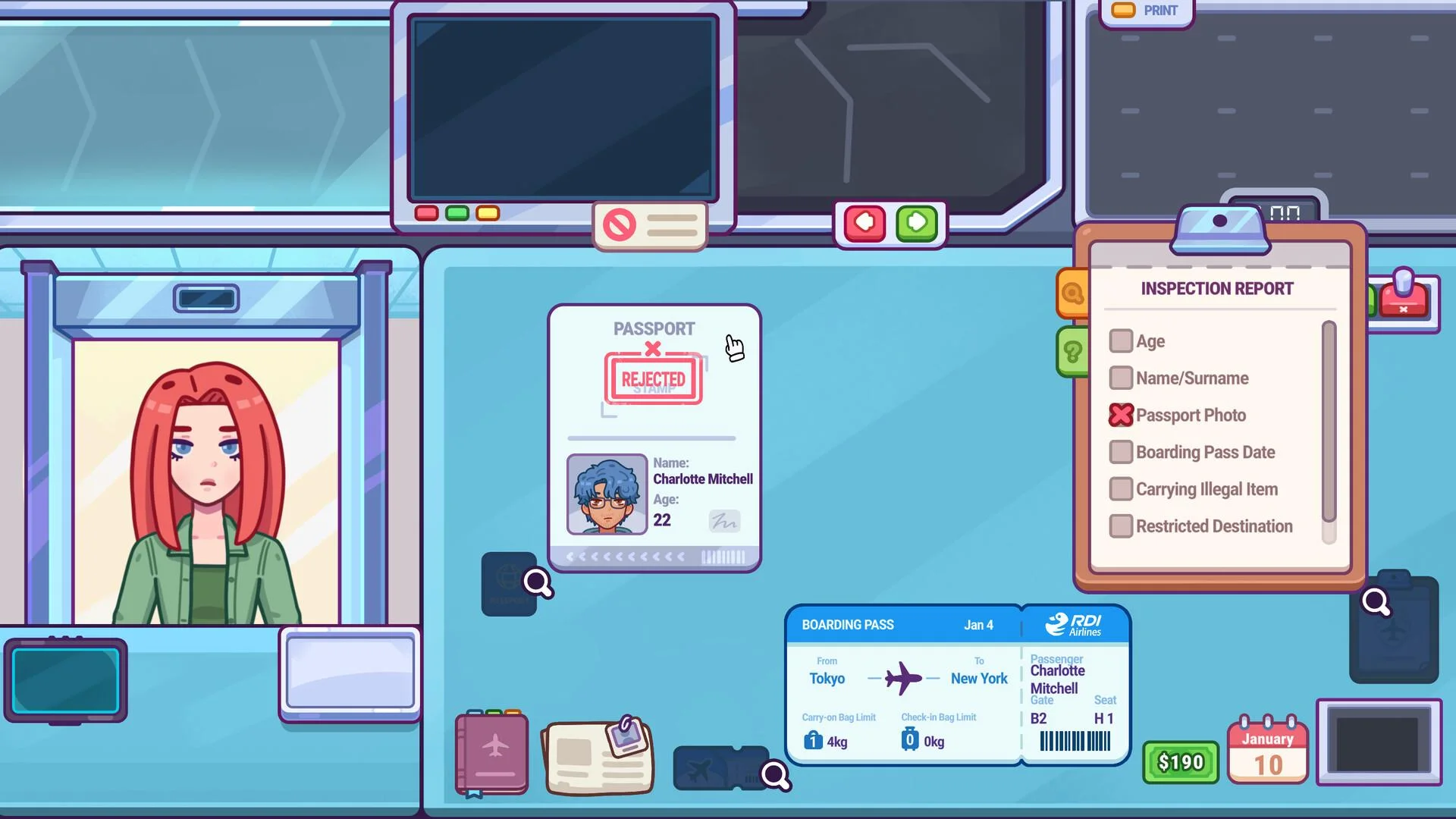 Nothing To Declare bag search minigame Steam