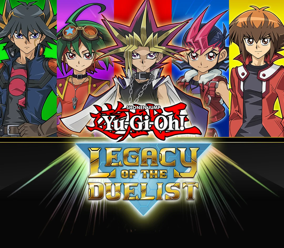 Yu-Gi-Oh Legacy of the Duelist cover, series character duel