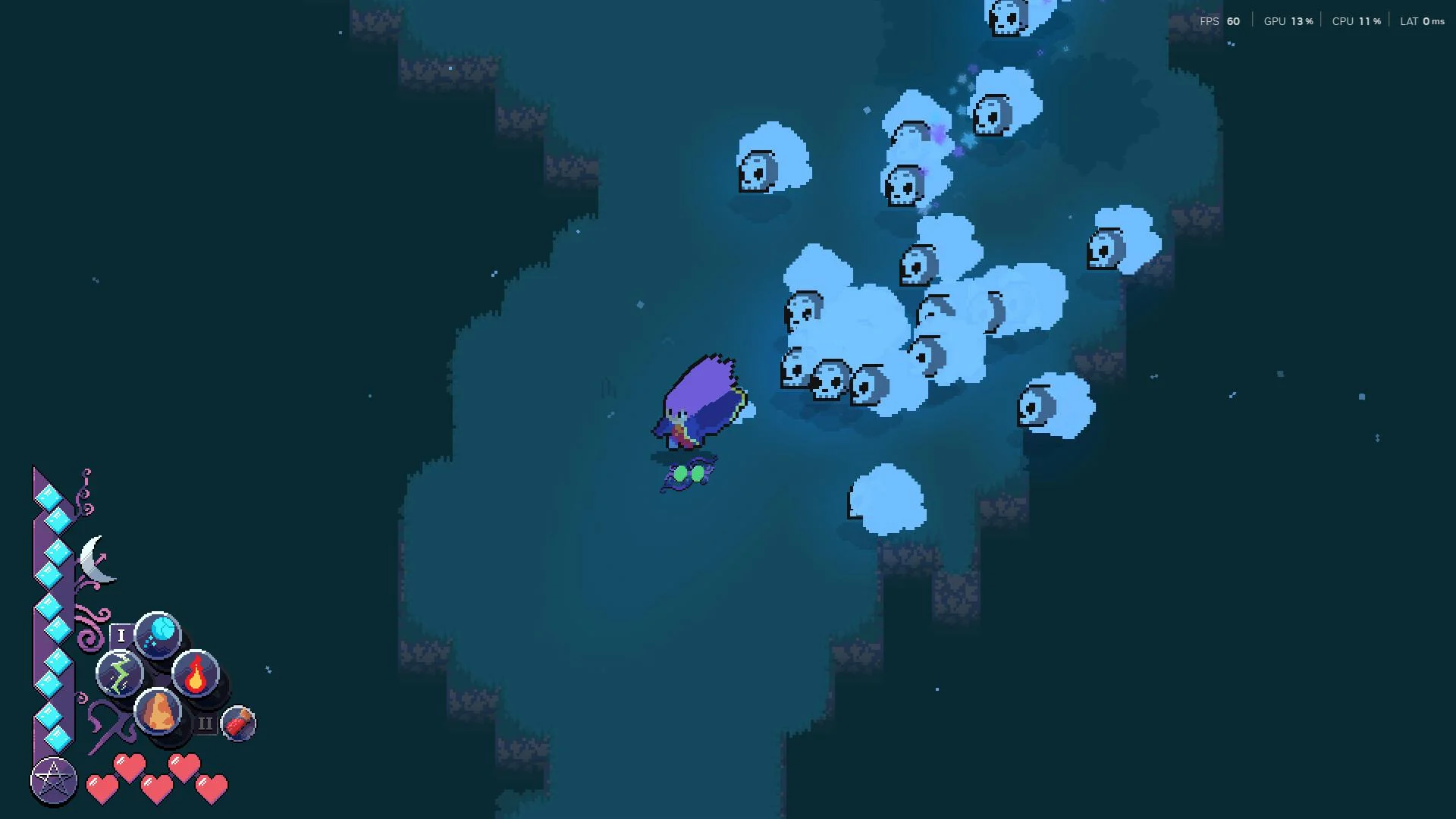 Magical Blush Metroidvania map exploration Elemental Lords screenshot
