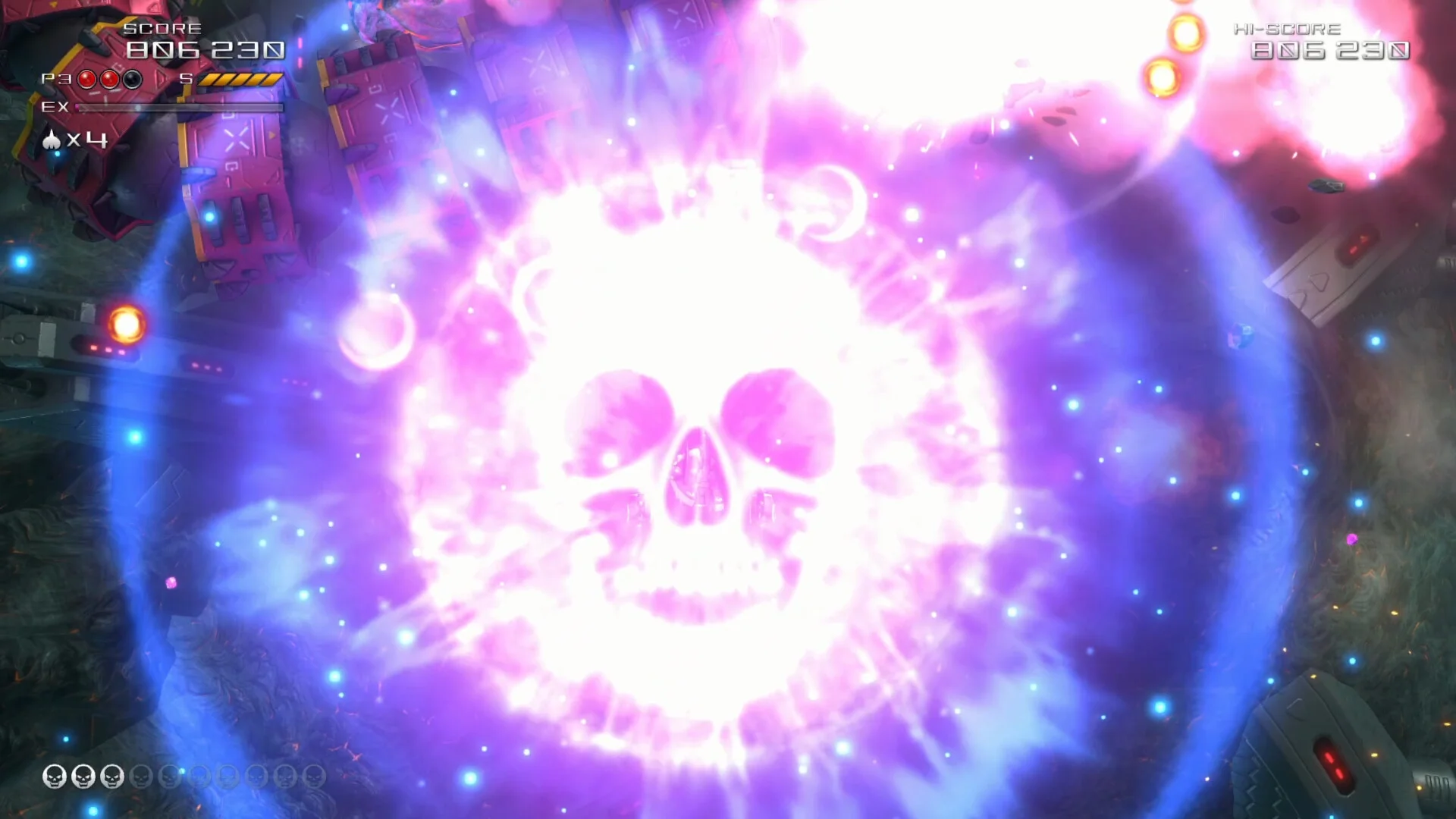 Truxton Extreme Shared Split Screen Co-op shmup on one PC