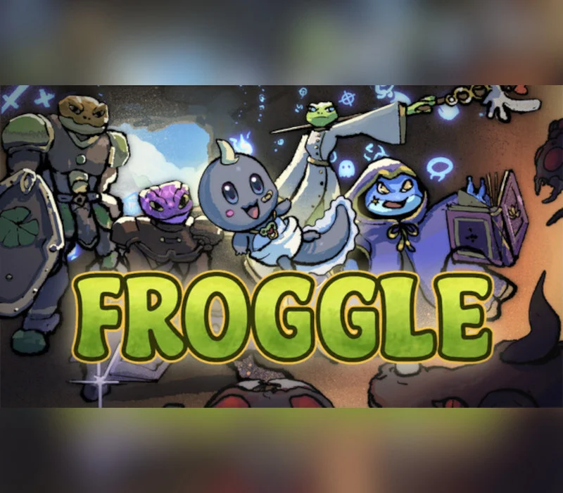 FROGGLE cover of a frog roguelite dungeon