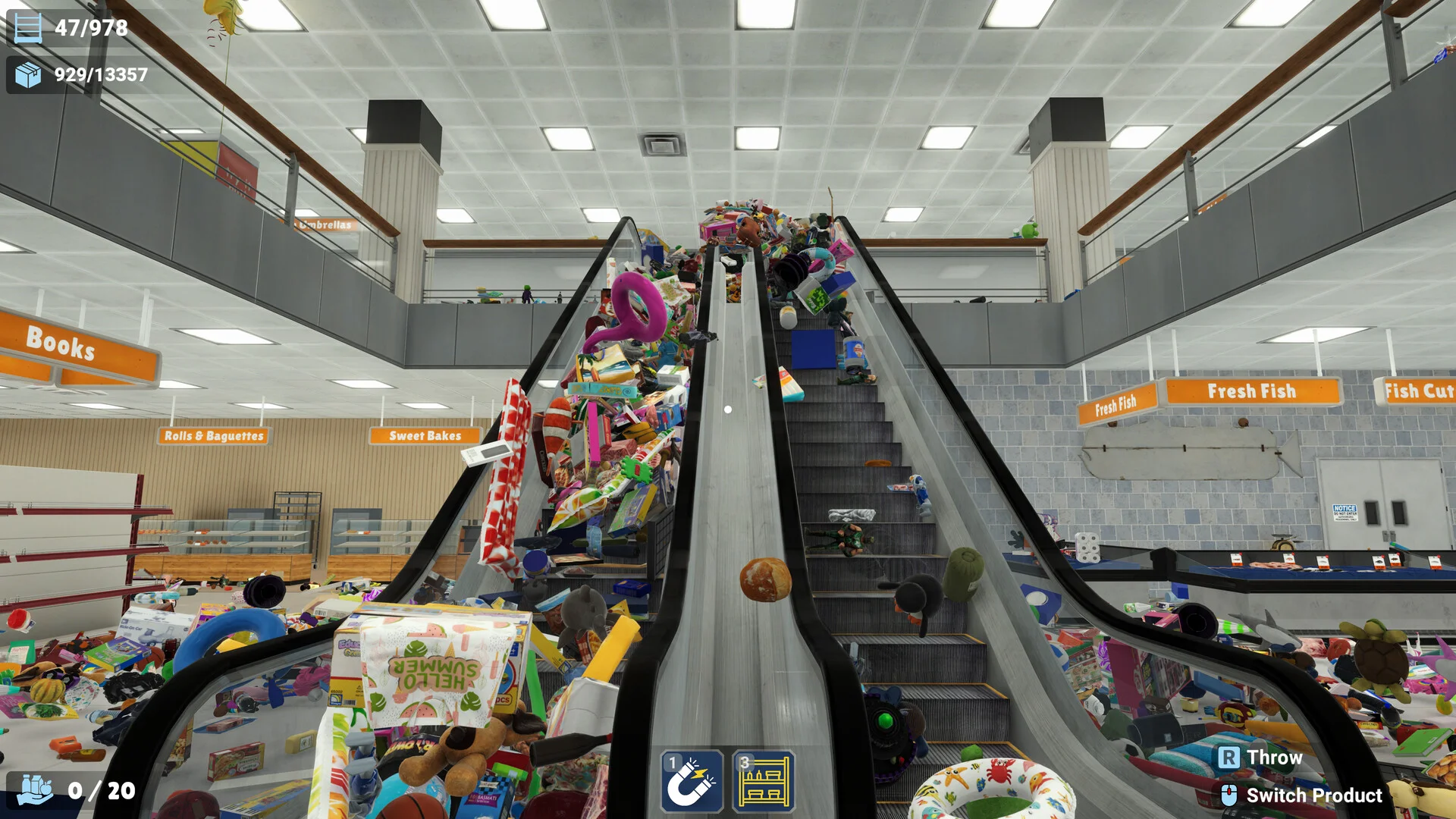 Megastore toy store shelves