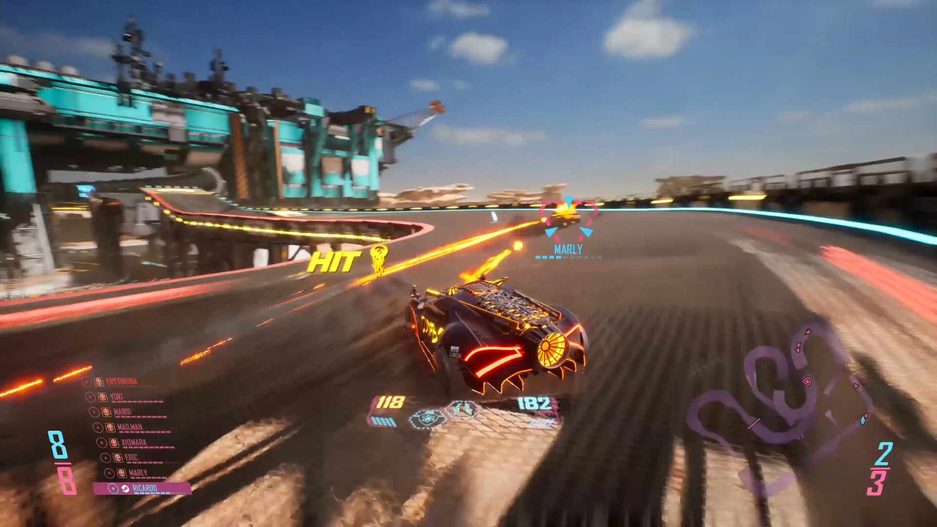 Cyber Clutch Hot Import Nights neon combat race