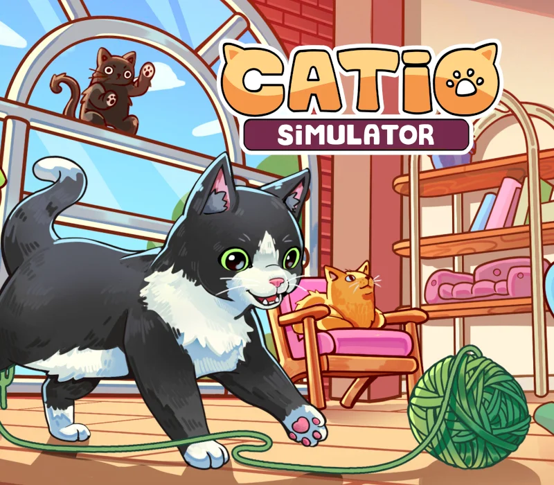 Catio Simulator cover of a decorated catio