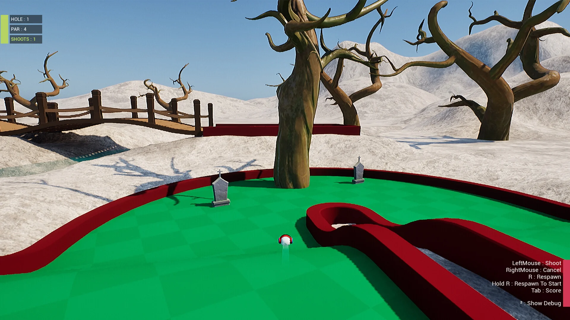 Horror Golf ball skins and colour options on a putt