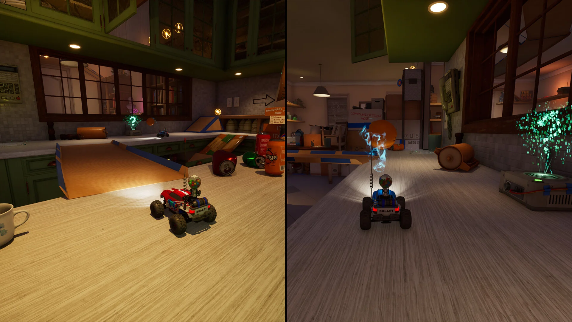 WheelMates local split-screen and online co-op RC adventure