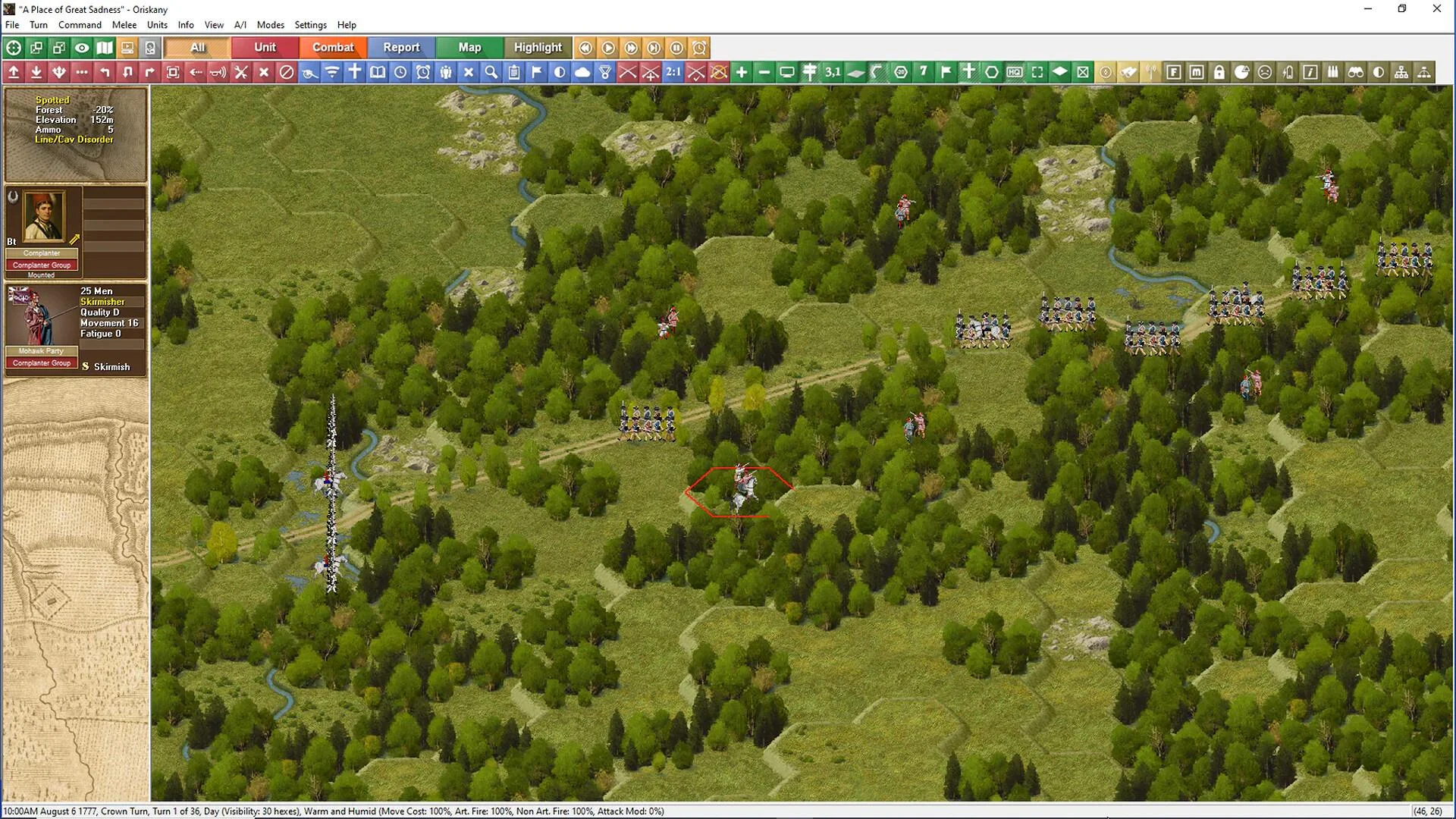 American Revolutionary War Windows screenshot