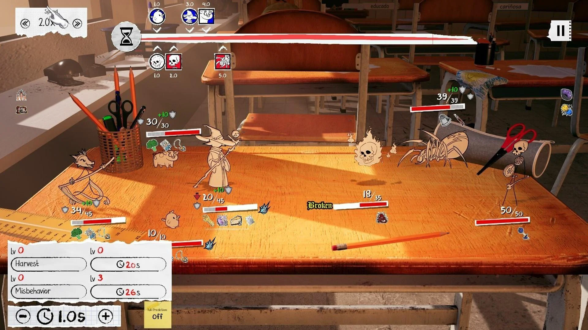 Graphite indie.io party combat roguelike screenshot