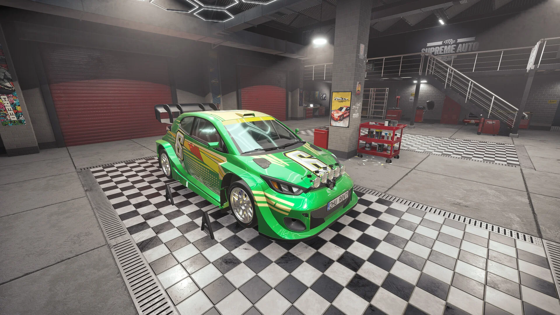 Rally Car Mechanic garage repair PlayStation EU