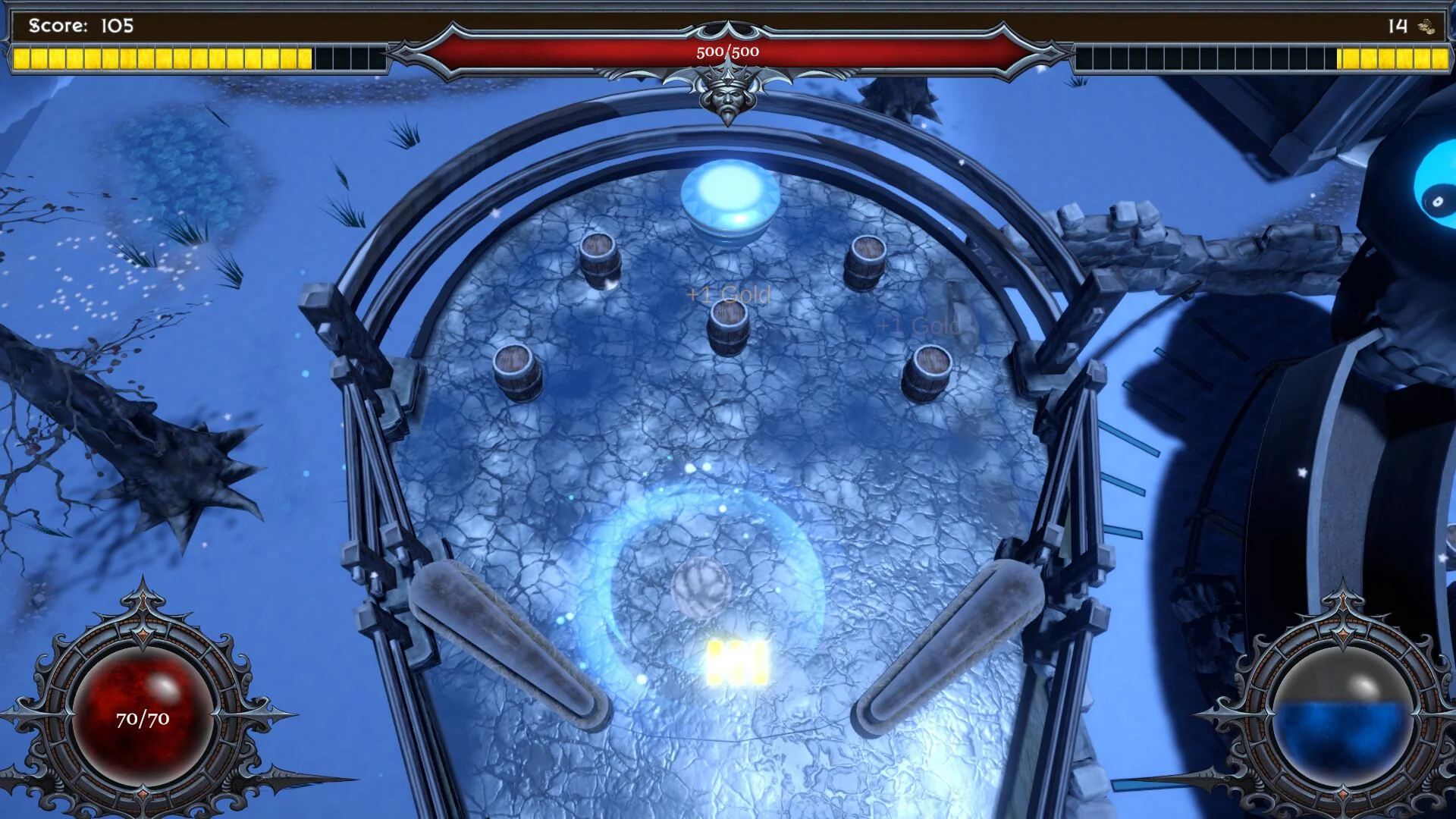 Runix Pinball Roguelike magical artifacts