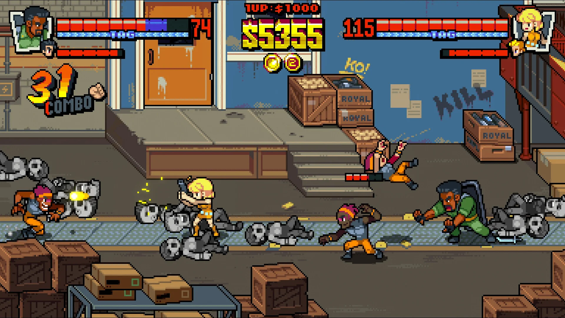 Double Dragon Gaiden WayForward Arc System Works fighters