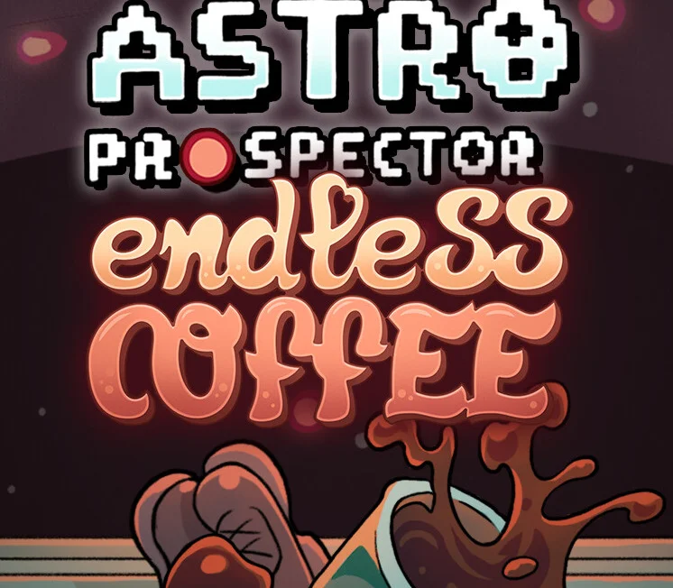 Astro Prospector cover, mining cofferoids in bullet hell