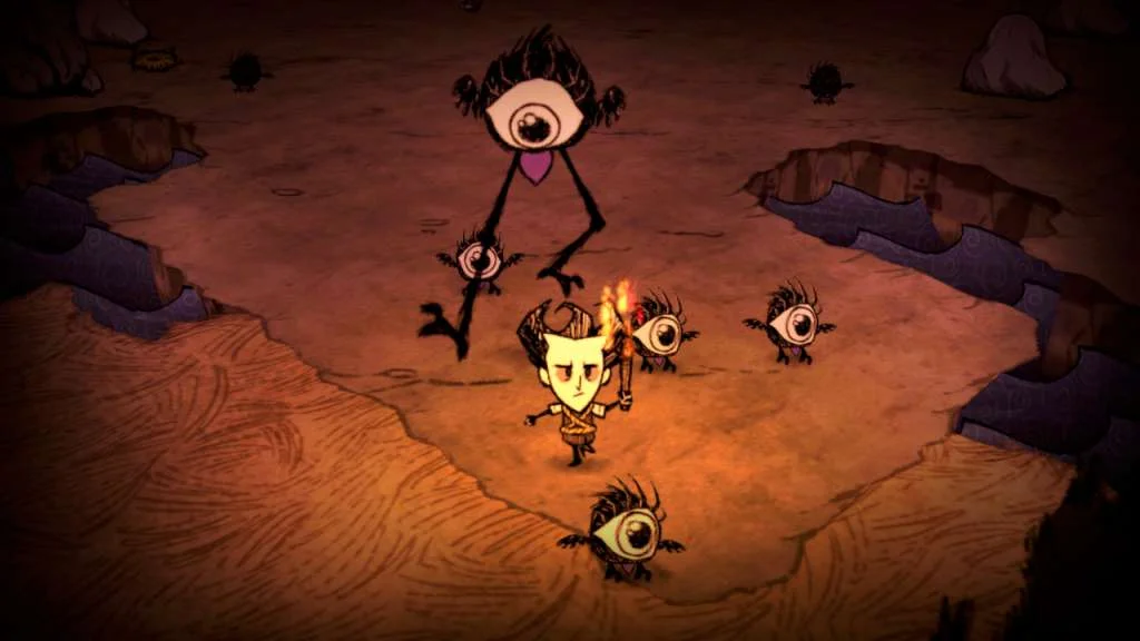 Don't Starve science machine in a generated world
