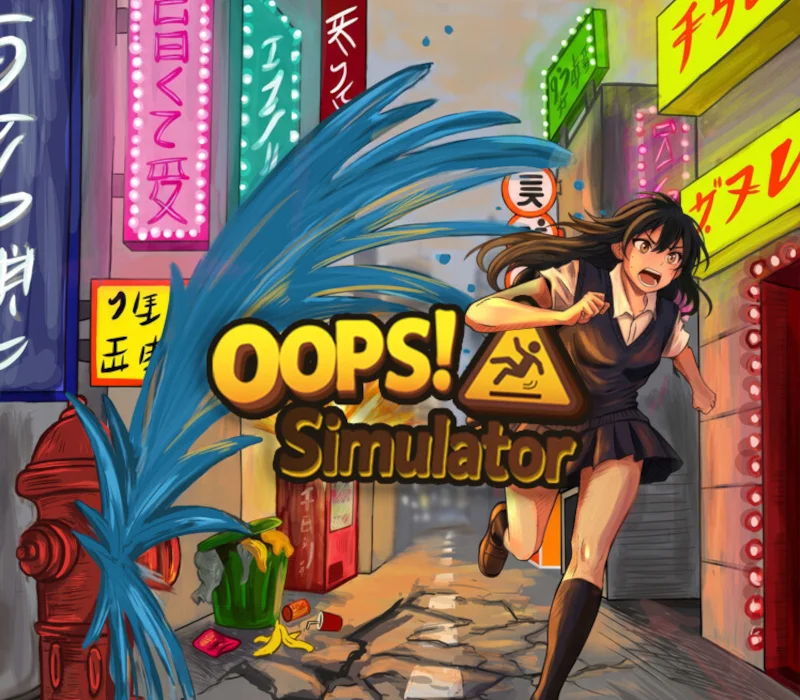OOPS! Simulator cover, Japanese street walk home