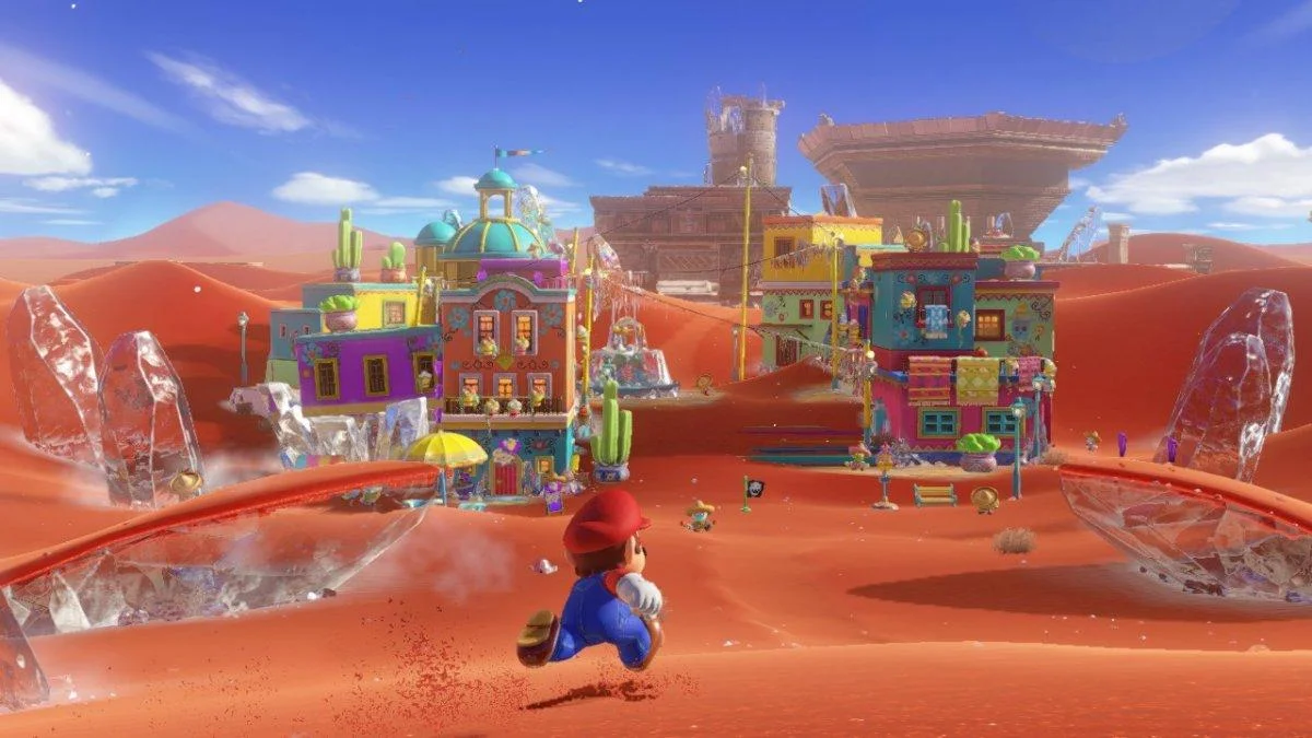 Super Mario Odyssey airship on Switch 2