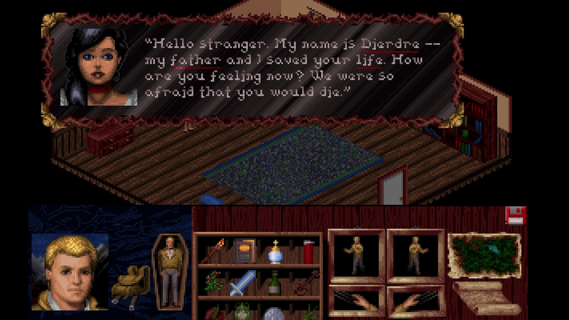 Veil of Darkness vampire mansion screenshot GOG