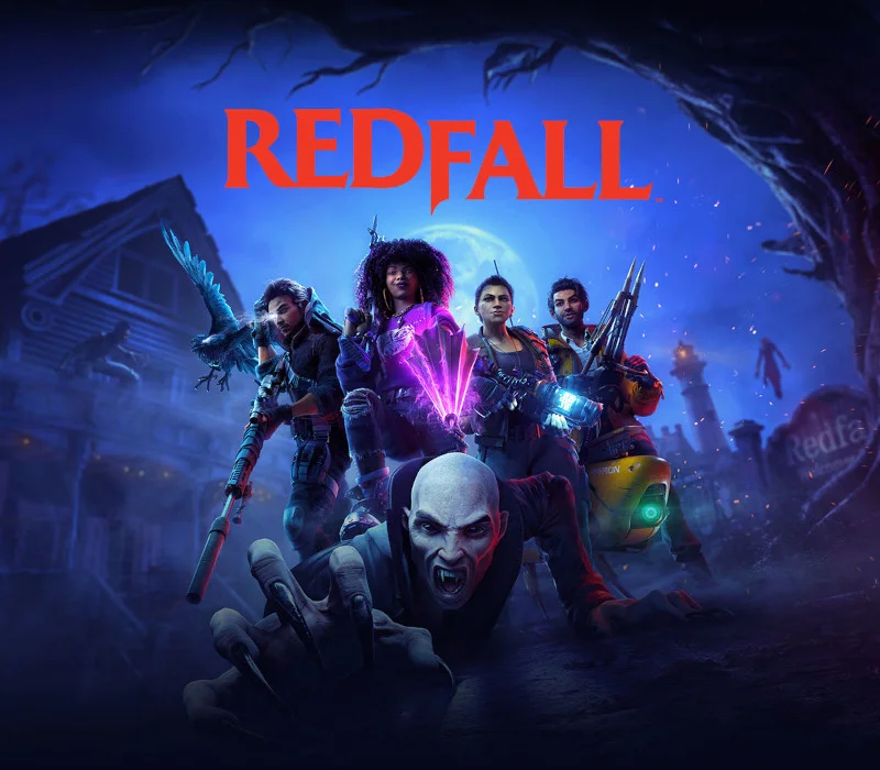 Redfall EU cover, vampire siege over a Massachusetts island