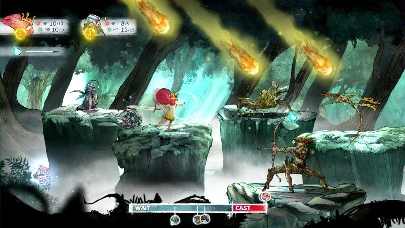 Child of Light turn timing duel in verse