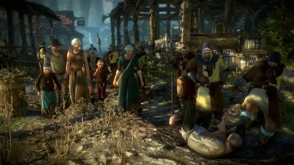 Witcher 2 alchemy on the belt before a fight