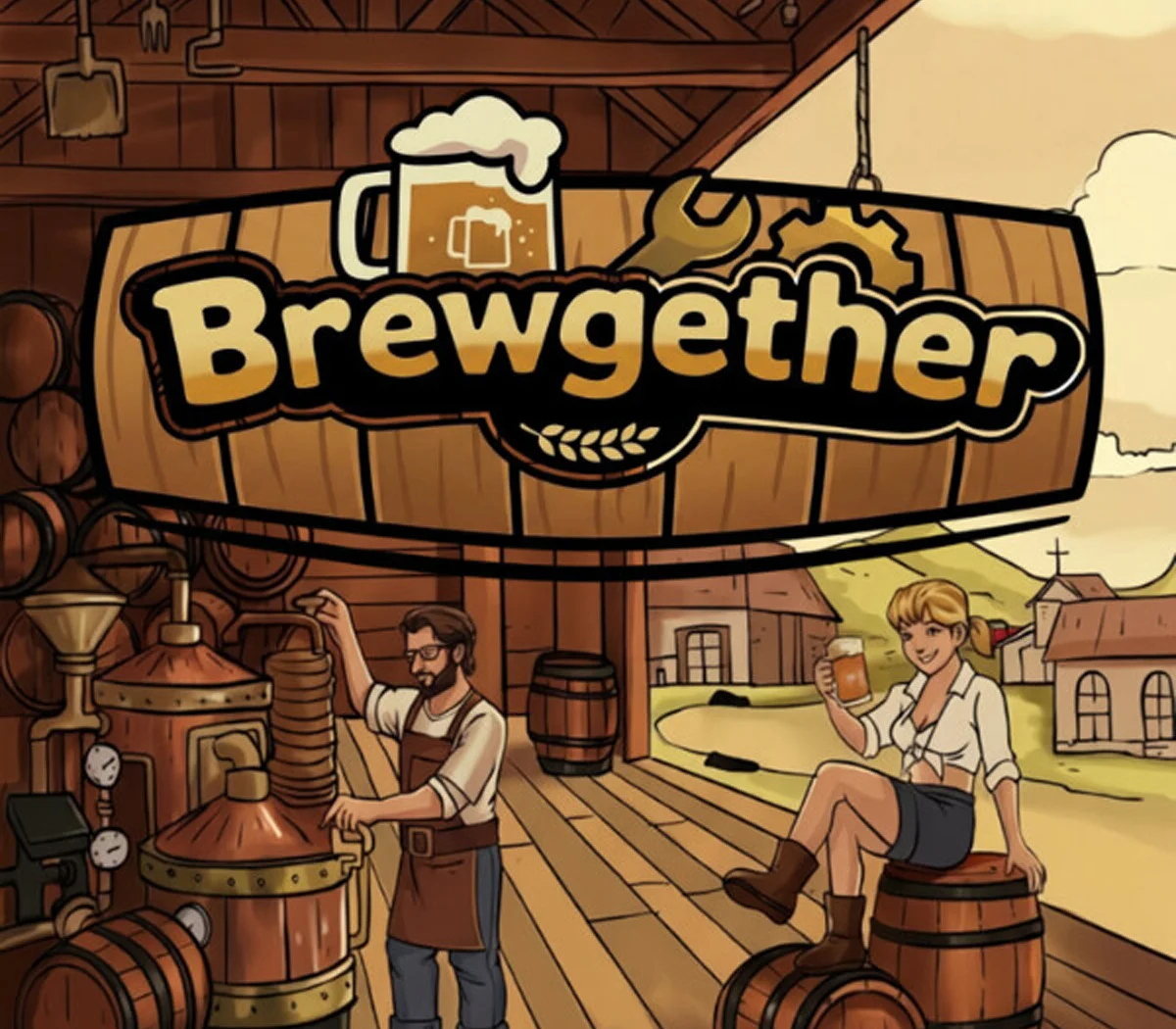 Brewgether cover, Coop Factory brewery sim