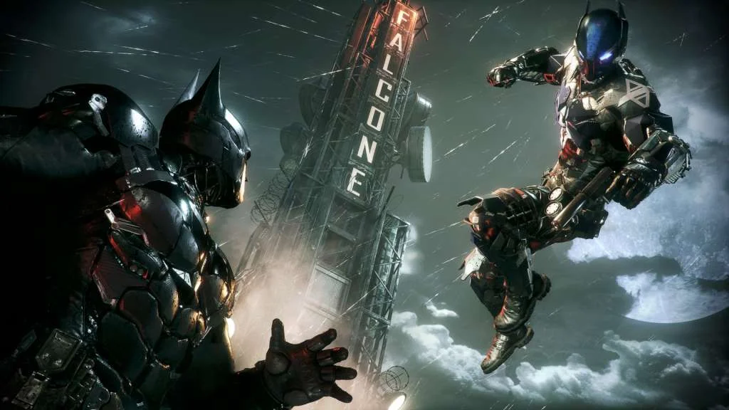 Gotham streets at night in Arkham Knight