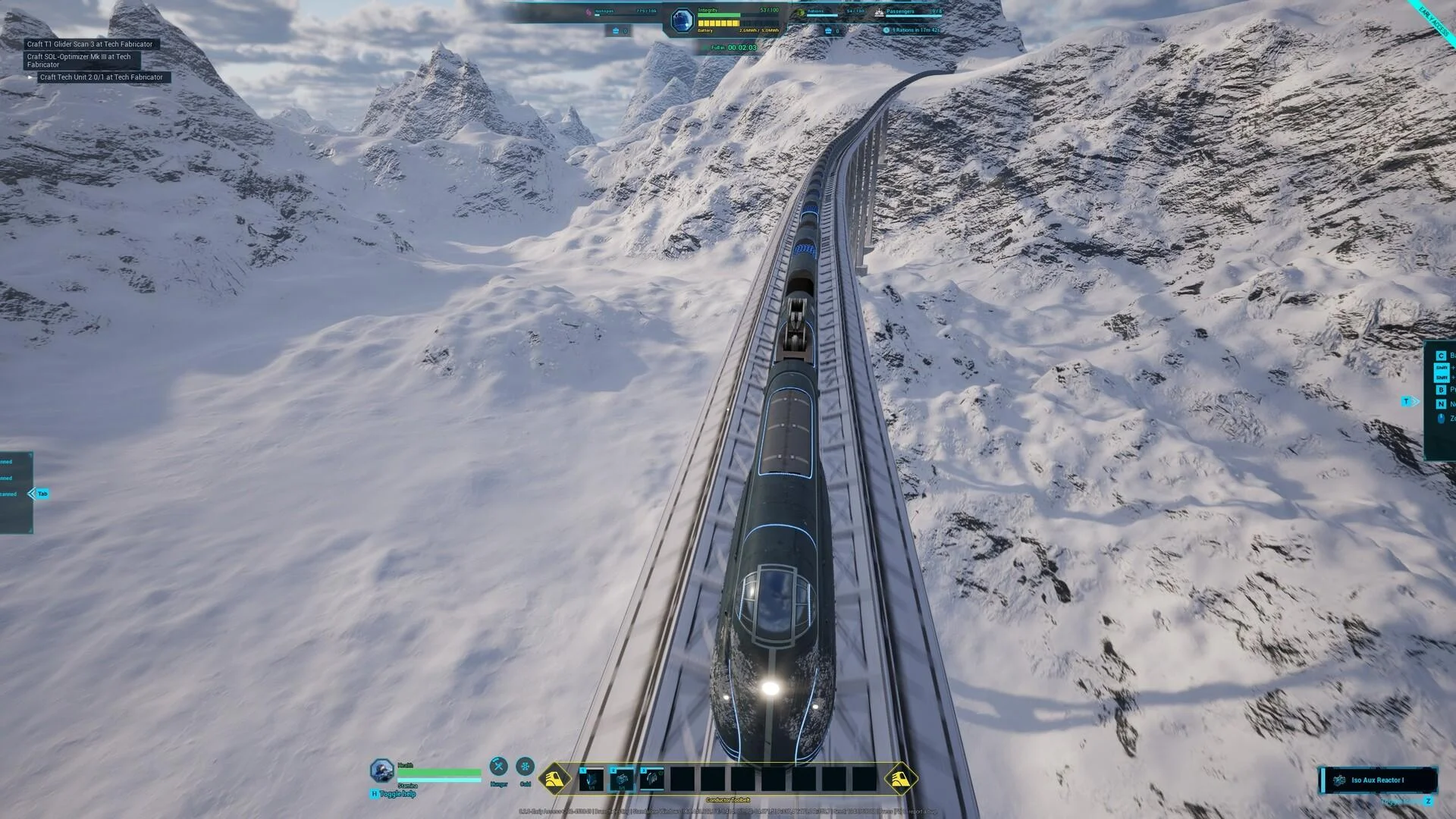 EverRail ever-moving train on frozen Inara