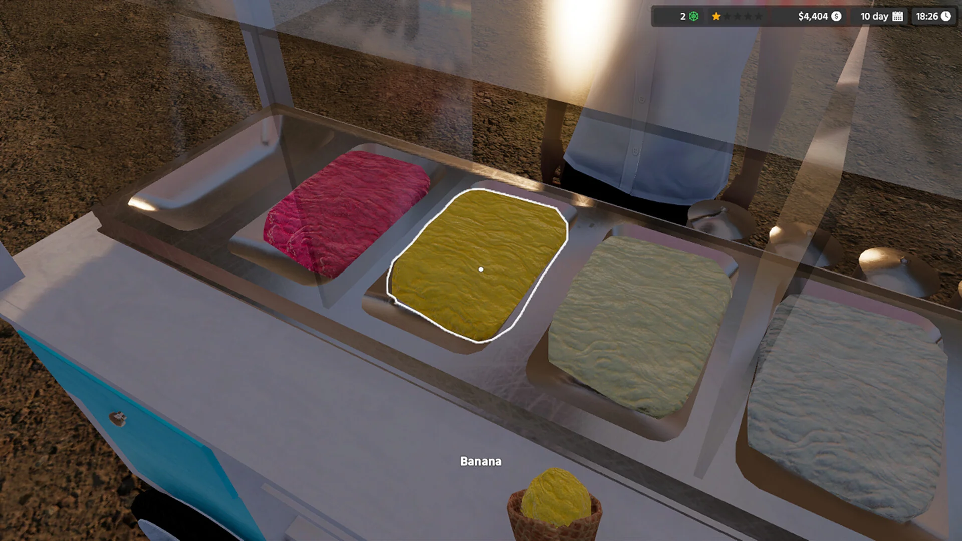 Fun Park Simulator gallery — food stand and guest path