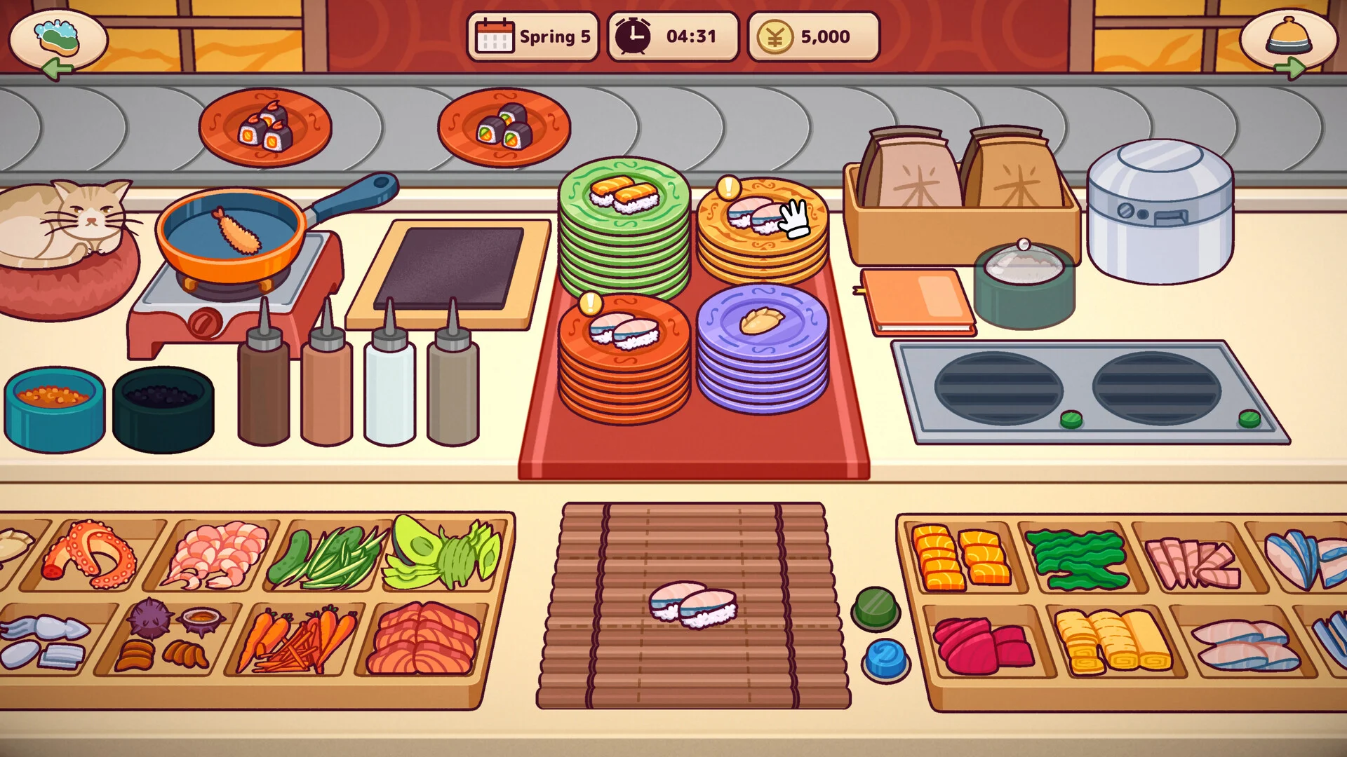 Ugoku Sushi Bar solo Windows Mac Linux sushi bar