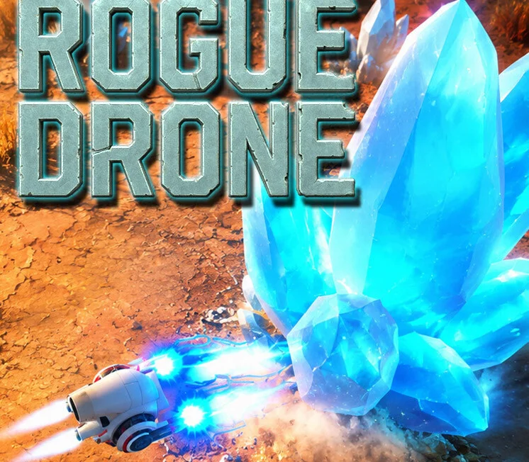 Rogue Drone cover art, KBGS sci-fi mining base-building strategy