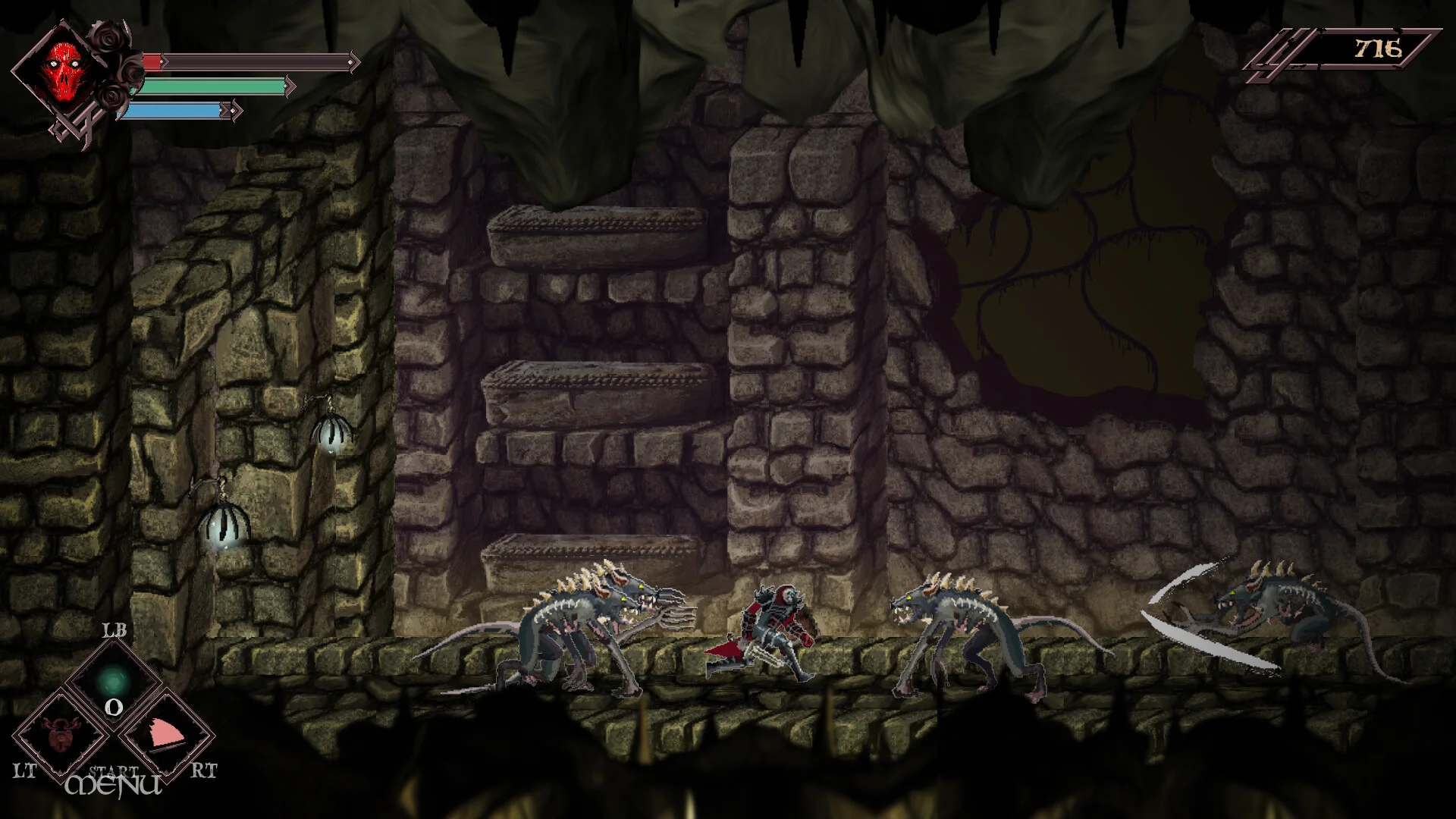 Skelethrone weapon arsenal