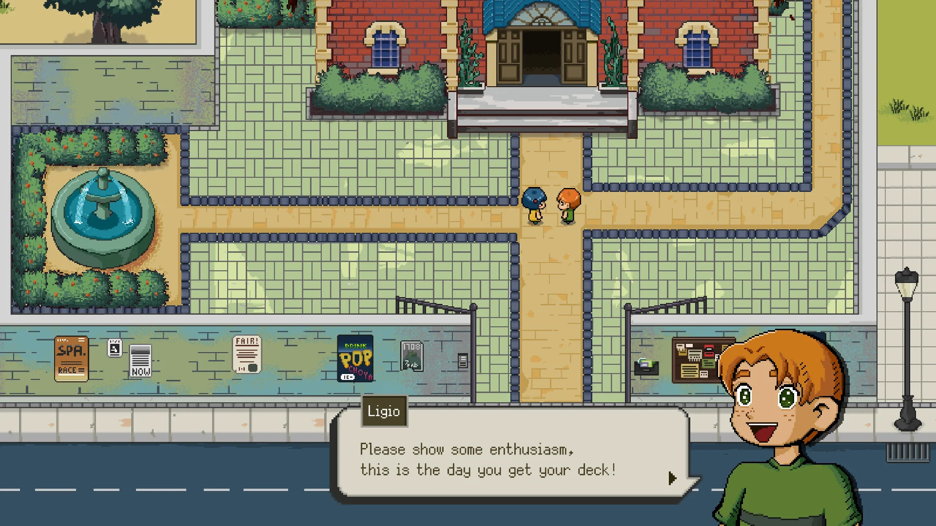 Pixel town: Ligio says Please show some enthusiasm, this is the day you get your deck!