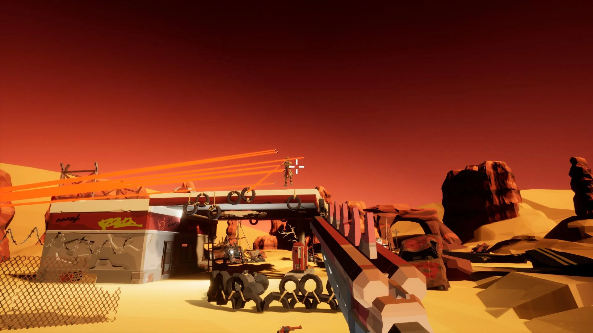 Broken Time extra low-polygon fight screenshot