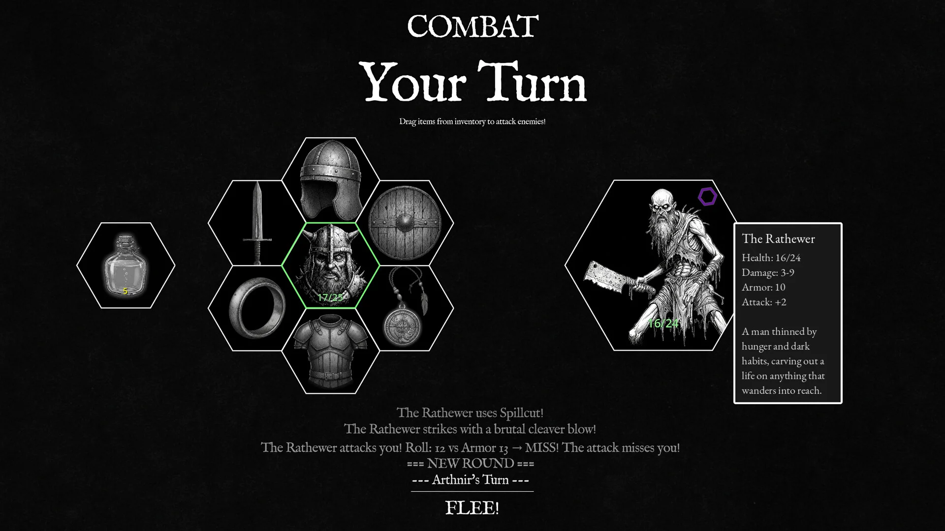 HEXCRAWL talk or fight encounter