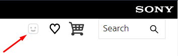 PlayStation account menu icon