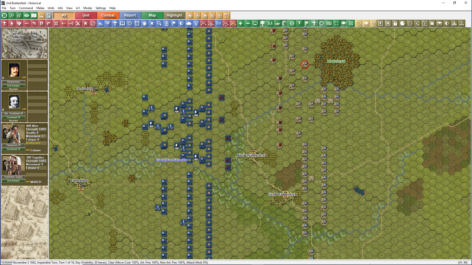 Thirty Years War religious war dynastic armies tactical wargame screenshot