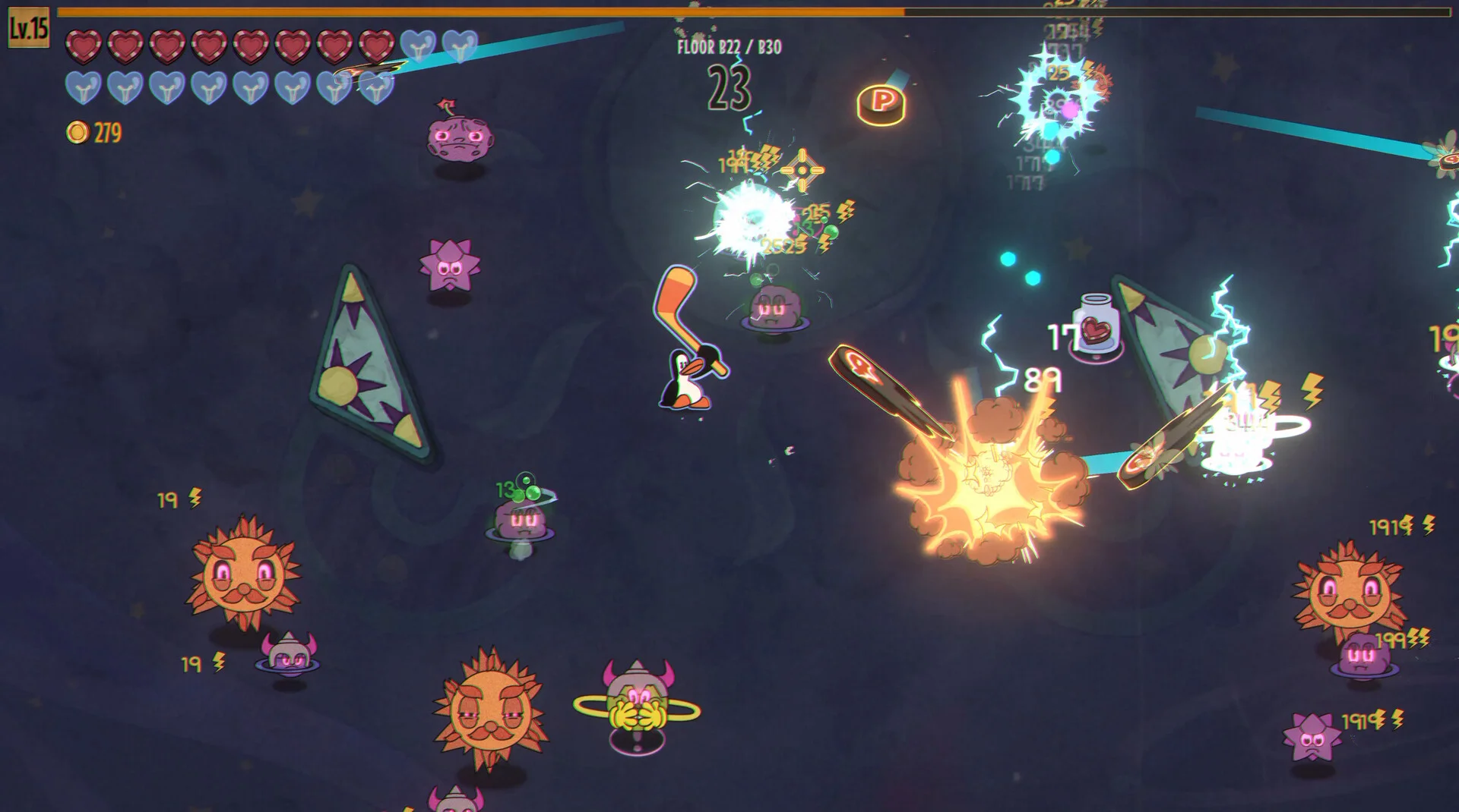 PengPong physics ricochet weapons and item synergies