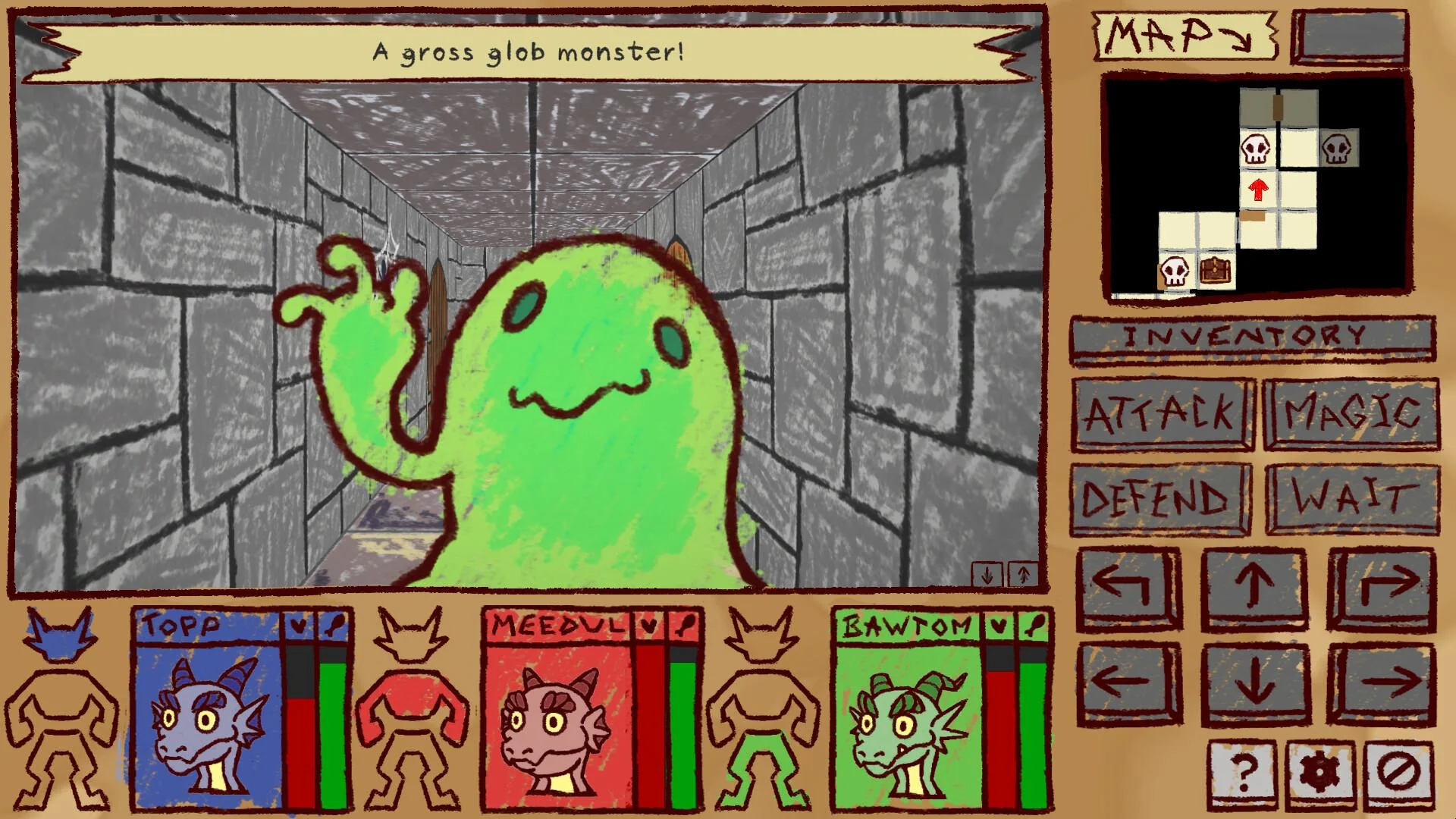 A Kobold Story CrayonVision dungeon