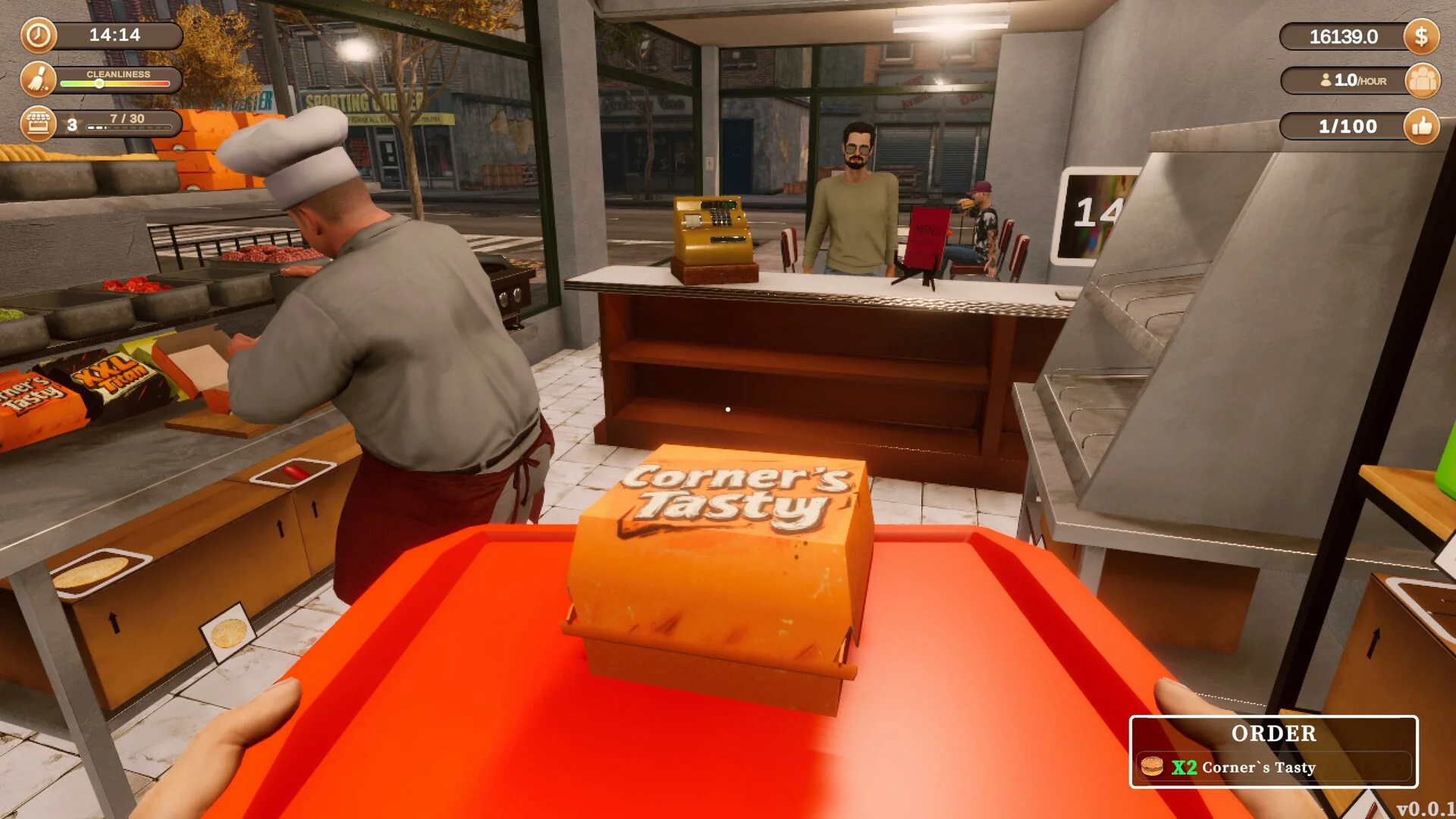 Corner Kitchen Xbox hire chef cashier
