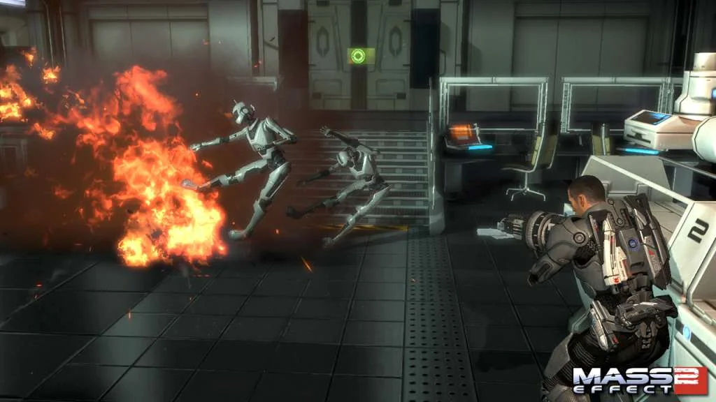Mass Effect 2 Normandy dialogue loyalty mission scene